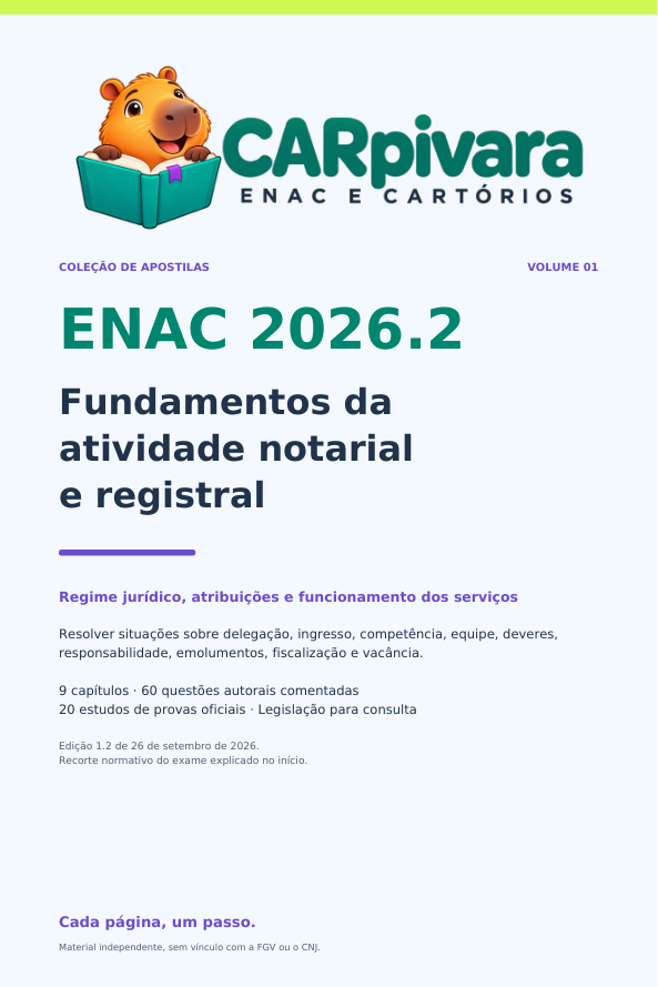 Capa do Volume 1: Fundamentos da atividade notarial e registral