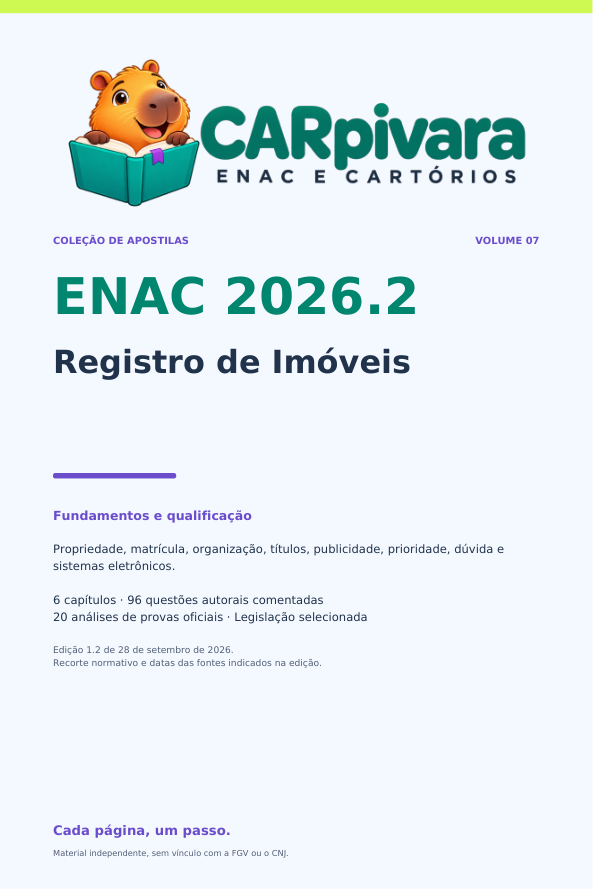 Capa do Volume 7: Registro de Imóveis